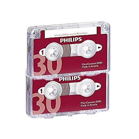 Philips LFH0005/60 Executive 30 Minute Mini Cassette Tape - 5 Pack