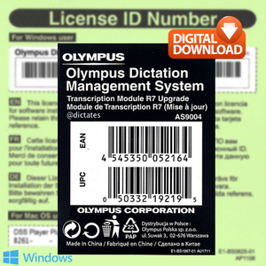 Olympus AS9004 Transcription Module Upgrade License Key - Dictation Solutions Australia