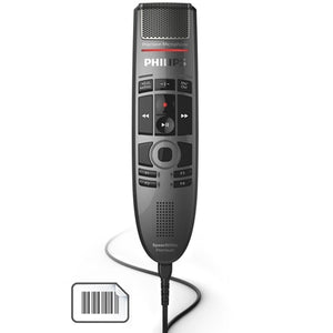Philips SMP3800 SpeechMike Premium push button, Barcode - Dictation Solutions Australia