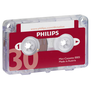Philips LFH0005 Half hour mini Cassette Tape(Set of 5 Tapes) - Dictation Solutions Australia