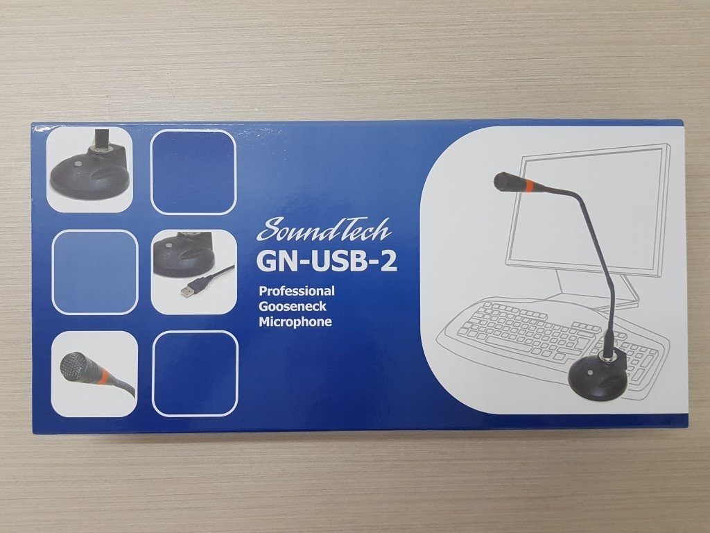 VEC SoundTech GN-USB-2 Gooseneck Desktop Microphone - Dictation Solutions Australia