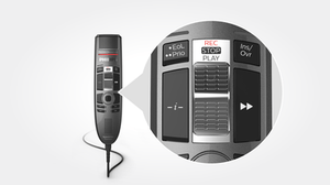 Philips SMP3710 SpeechMike Premium Touch : Slide Control Dictation Microphone - Dictation Solutions Australia