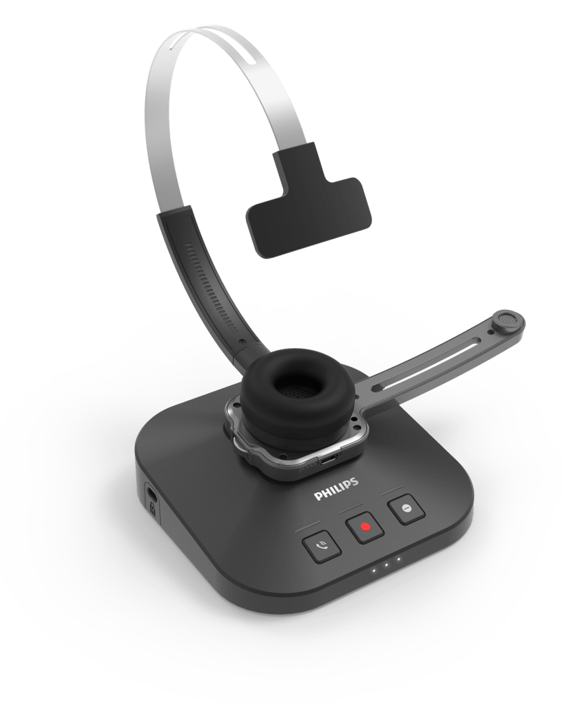 Philips PSM6300 SpeechOne Wireless Dictation Headset - Dictation Solutions Australia